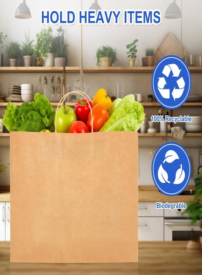 Maitys 30 Pcs 18x14x7 Inch Extra Large Paper Gift Bags with Handles Bulk Kraft Bags for Business, Merchandise, Gifts, Shopping, Retail Stores, Birthday Party Brown Color for Multiple Uses - Image 3